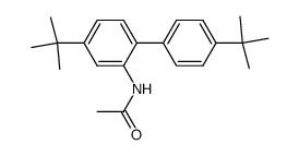 N-(4,4'-di-tert-butyl-[1,1'-biphenyl]-2-yl)acetamide结构式