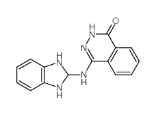 1(2H)-Phthalazinone,4-[(2,3-dihydro-1H-benzimidazol-2-yl)amino]-结构式