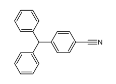 1-(diphenylmethyl)-4-cyanobenzene结构式