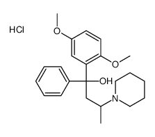 1-(2,5-dimethoxyphenyl)-1-phenyl-3-piperidin-1-ylbutan-1-ol,hydrochloride Structure