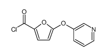 5-(pyridin-3-yloxy)furan-2-carbonyl chloride Structure