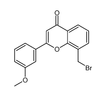 8-(bromomethyl)-2-(3-methoxyphenyl)chromen-4-one Structure