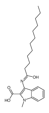 3-(dodecanoylamino)-1-methylindole-2-carboxylic acid Structure