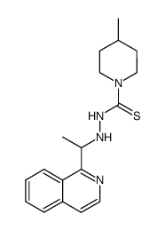 4-Methyl-piperidine-1-carbothioic acid N'-(1-isoquinolin-1-yl-ethyl)-hydrazide Structure