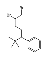 (6,7-dibromo-2,2-dimethylheptan-3-yl)benzene Structure