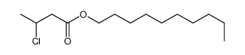 decyl 3-chlorobutanoate Structure