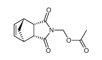 N-Acetoxymethyl-bicyclo<1.2.2>hept-5-en-2endo,3endo-dicarboximid Structure