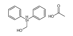 acetic acid,diphenylsilylmethanol结构式