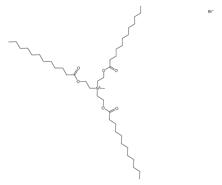 O,O',O''-tridodecanoyl-N-methyltriethanolamine bromide Structure