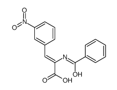 2-benzamido-3-(3-nitrophenyl)prop-2-enoic acid Structure