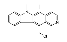 11-(chloromethyl)-5,6-dimethylpyrido[4,3-b]carbazole结构式