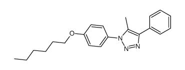 1-(4-hexoxyphenyl)-5-methyl-4-phenyltriazole结构式