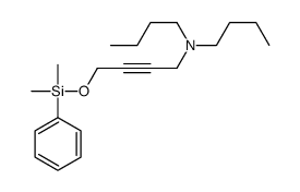 N,N-dibutyl-4-[dimethyl(phenyl)silyl]oxybut-2-yn-1-amine Structure