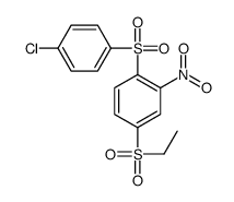 1-(4-chlorophenyl)sulfonyl-4-ethylsulfonyl-2-nitrobenzene Structure