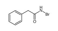 Benzeneacetamide, N-bromo Structure