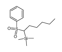 trimethyl(1-(phenylsulfonyl)hexyl)silane Structure