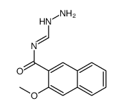 N-(hydrazinylmethylidene)-3-methoxynaphthalene-2-carboxamide Structure