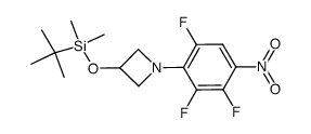 1-(2,3,6-trifluoro-4-nitrophenyl)-3-(tert-butyldimethylsilyloxy)azetidine Structure