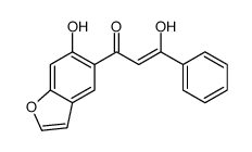 3-hydroxy-1-(6-hydroxy-1-benzofuran-5-yl)-3-phenylprop-2-en-1-one Structure