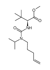 methyl N-{[isopropyl(pent-4-en-1-yl)amino]carbonyl}-3-methyl-L-valinate结构式