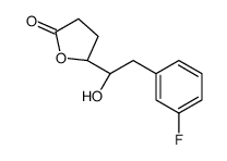 (5S)-5-[(1R)-2-(3-fluorophenyl)-1-hydroxyethyl]oxolan-2-one Structure