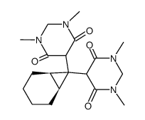 5,5'-(Bicyclo<4.1.0>heptan-7,7-diyl)bis<1,2-dihydro-1,3-dimethyl-4,6(3H,5H)-pyrimidindion> Structure