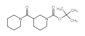 1-Boc-3-(1-哌啶基羰基)哌啶结构式