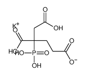 2-phosphonobutane-1,2,4-tricarboxylic acid, potassium salt structure