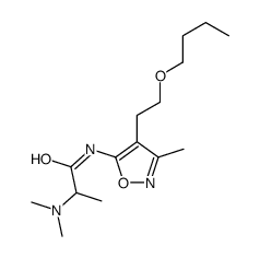 N-[4-(2-butoxyethyl)-3-methyl-1,2-oxazol-5-yl]-2-(dimethylamino)propanamide结构式