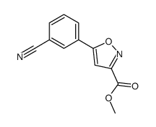 Methyl 5-(3-Cyanophenyl)isoxazole-3-carboxylate Structure