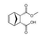 Bicyclo[2.2.1]hept-5-ene-2,3-dicarboxylic acid, 2-methyl ester, (1R,2S,3R,4S)结构式