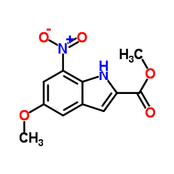 Methyl 5-methoxy-7-nitro-1H-indole-2-carboxylate Structure