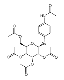 4-Acetamino-selenophenol-Se-tetraacetyl-β-D-glucosid结构式