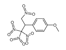 2-(4'-methoxyphenyl)-1-nitro-2-trinitromethylethane结构式