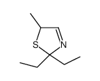 2,2-diethyl-5-methyl-5H-1,3-thiazole结构式