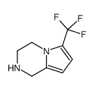 6-三氟甲基-1,2,3,4-四氢-吡咯并[1,2-a]吡嗪结构式