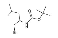 (S)-2-(Boc-amino)-4-methylpentyl bromide Structure