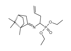 (1R,4S)-[1-(1,7,7-Trimethylbicyclo[2.2.1]hept-2-ylidenamino)-3-butenyl]phosphonsaeure-diethylester结构式