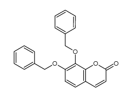 7,8-dibenzyloxycoumarin结构式