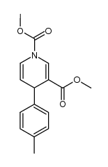 1,3-dimethoxycarbonyl-4-(p-methylphenyl)-1,4-dihydropyridine Structure