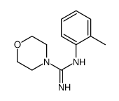 N'-(2-methylphenyl)morpholine-4-carboximidamide结构式