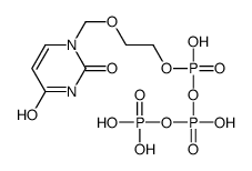 [2-[(2,4-dioxopyrimidin-1-yl)methoxy]ethoxy-hydroxyphosphoryl] phosphono hydrogen phosphate结构式