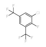 1-Chloro-2-fluoro-3,5-bis-(trifluoromethyl)benzene结构式