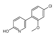 5-(4-chloro-2-methoxyphenyl)-1H-pyridin-2-one结构式