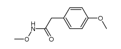 O-methyl (p-methoxyphenyl)acetohydroxamate结构式