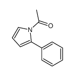 1-(2-phenylpyrrol-1-yl)ethanone结构式