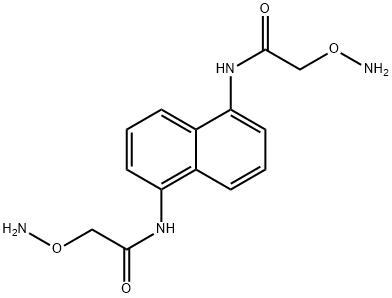 N,N'-(Naphthalene-1,5-diyl)bis[2-(aminooxy)acetamide] structure