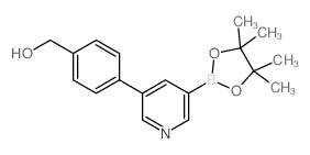 (4-(5-(4,4,5,5-TETRAMETHYL-1,3,2-DIOXABOROLAN-2-YL)PYRIDIN-3-YL)PHENYL)METHANOL picture