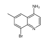 8-bromo-6-methylquinolin-4-amine结构式