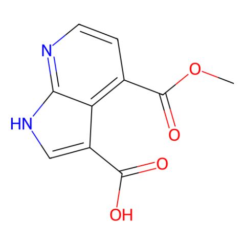 4-Methoxycarbonyl-7-azaindole-3-carboxylic acid structure